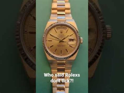 rolex don't tick tock|do real rolex watches tick.